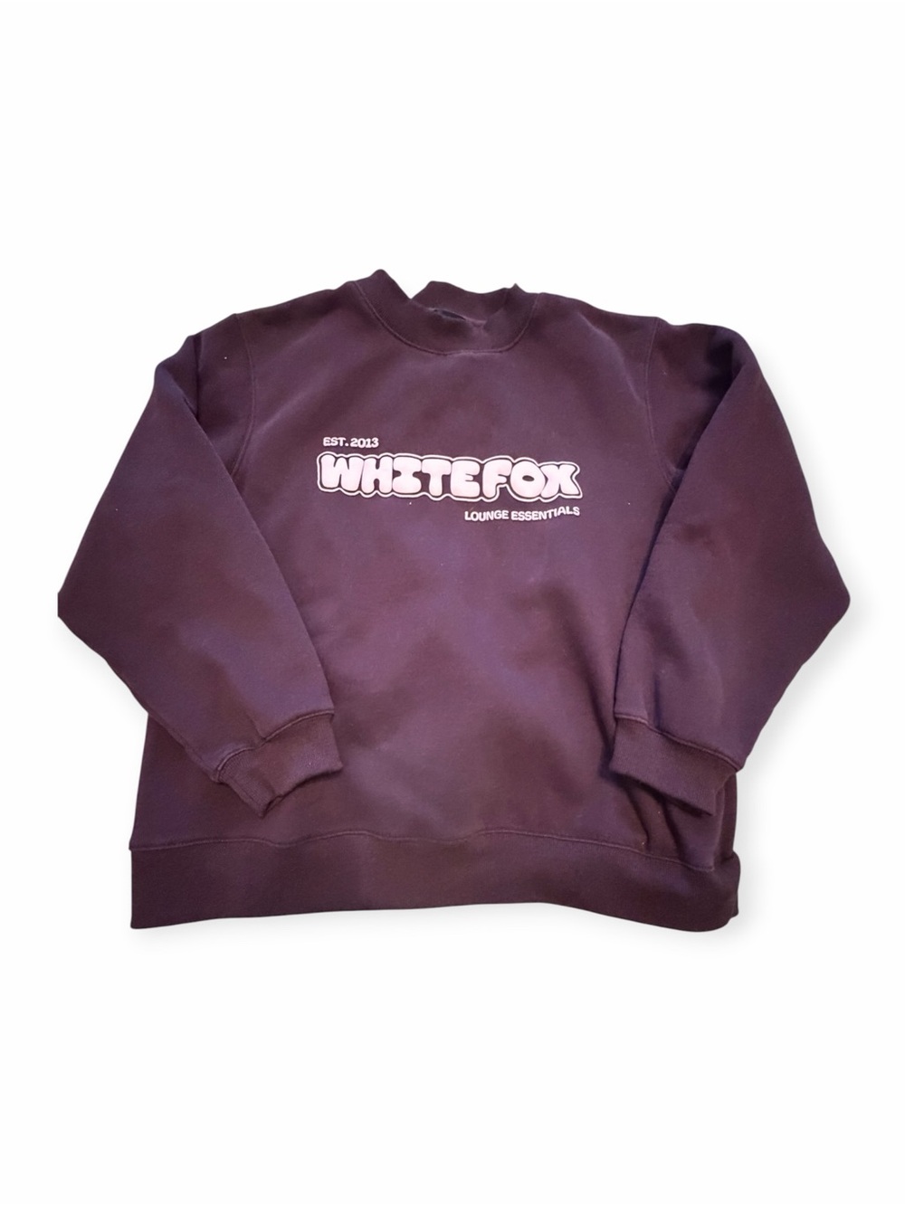 WHITE FOX Lounge Essentials Oversized Sweatshirt Plum M/L